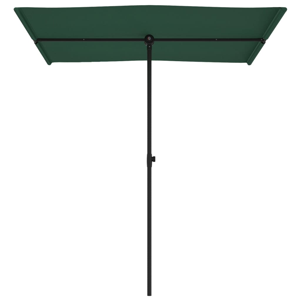 vidaXL Parasol d'extérieur avec mât en aluminium 180x110 cm Vert