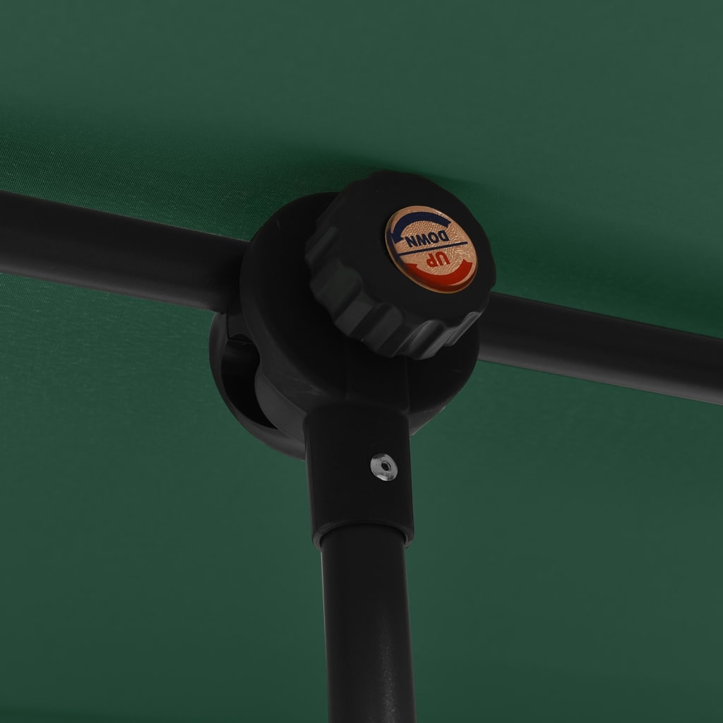 vidaXL Parasol d'extérieur avec mât en aluminium 180x110 cm Vert