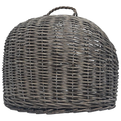 vidaXL Cage de transport pour chats Gris 45x35x35 cm Saule naturel