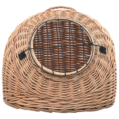 vidaXL Cage de transport pour chats 50x42x40 cm Saule naturel