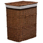 vidaXL Panier à linge Marron Saule