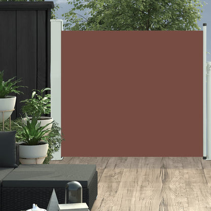 vidaXL Auvent latéral rétractable de patio 100x300 cm Marron