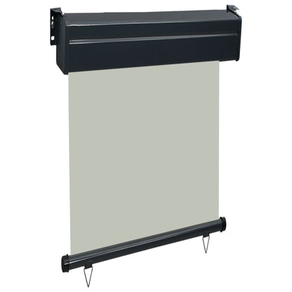 vidaXL Auvent latéral de balcon 65x250 cm Gris