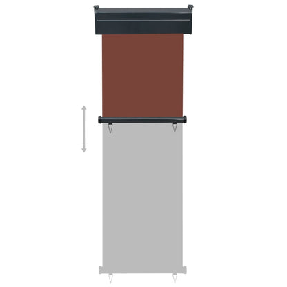 vidaXL Auvent latéral de balcon 65x250 cm Marron