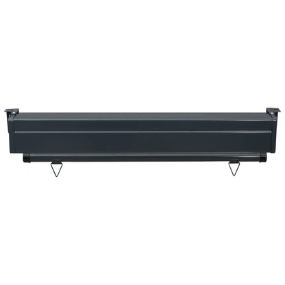 vidaXL Auvent latéral de balcon 105x250 cm noir