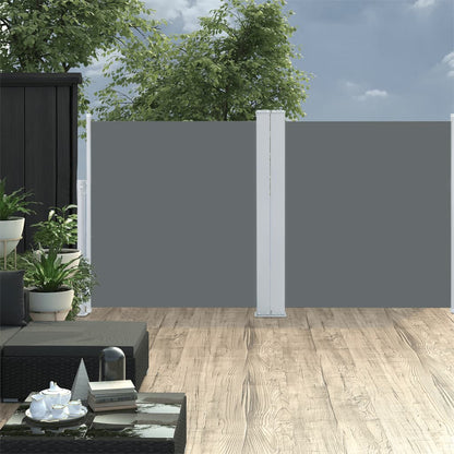 vidaXL Auvent latéral rétractable Anthracite 100 x 600 cm
