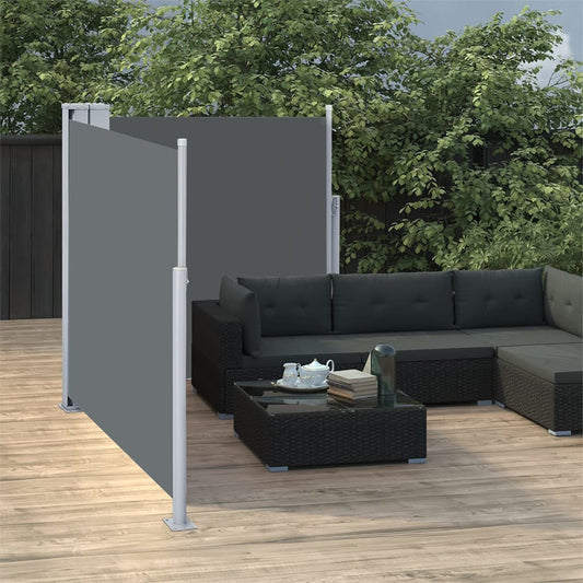 vidaXL Auvent latéral rétractable Anthracite 100 x 600 cm