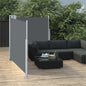 vidaXL Auvent latéral rétractable Anthracite 100 x 600 cm