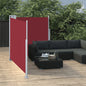 vidaXL Auvent latéral rétractable Rouge 100 x 600 cm
