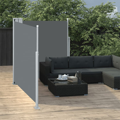 vidaXL Auvent latéral rétractable Anthracite 140 x 600 cm