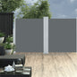 vidaXL Auvent latéral rétractable Anthracite 140 x 600 cm