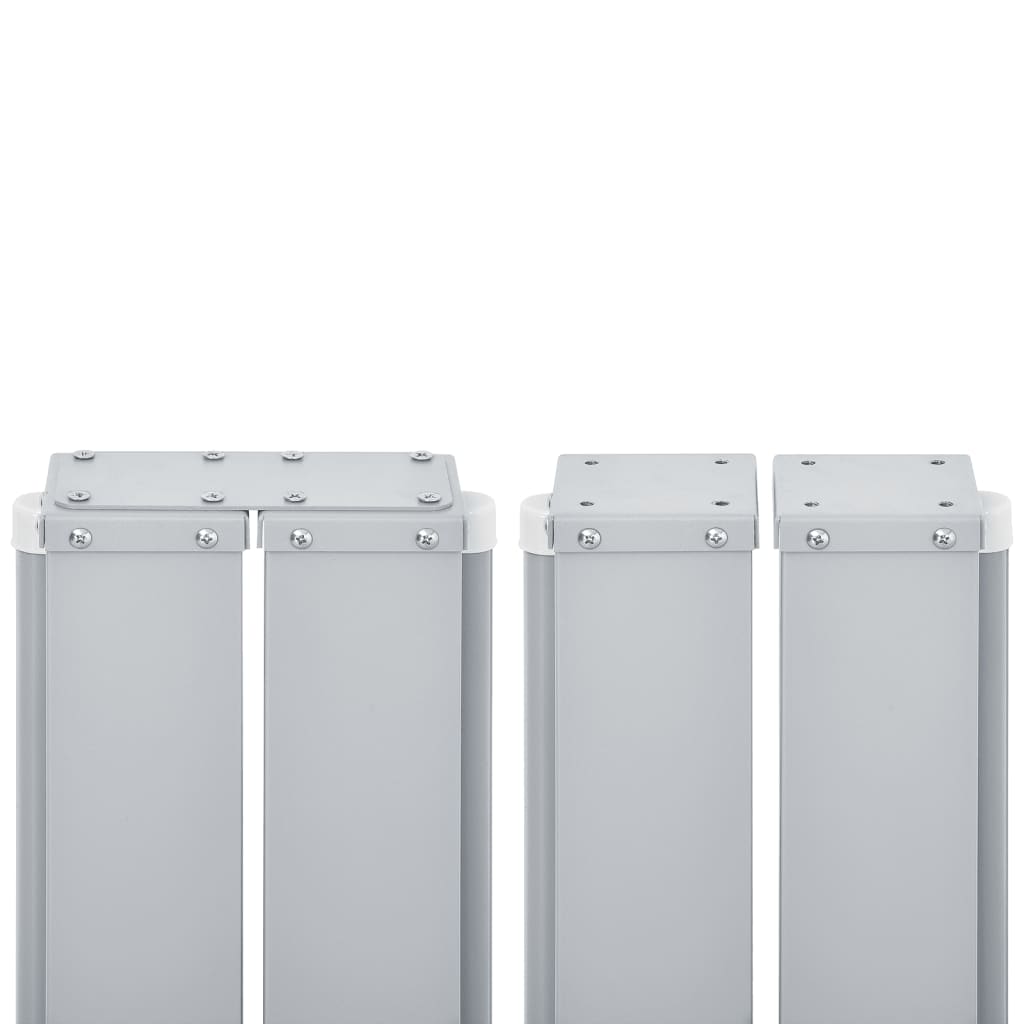 vidaXL Auvent latéral rétractable Marron 140 x 600 cm