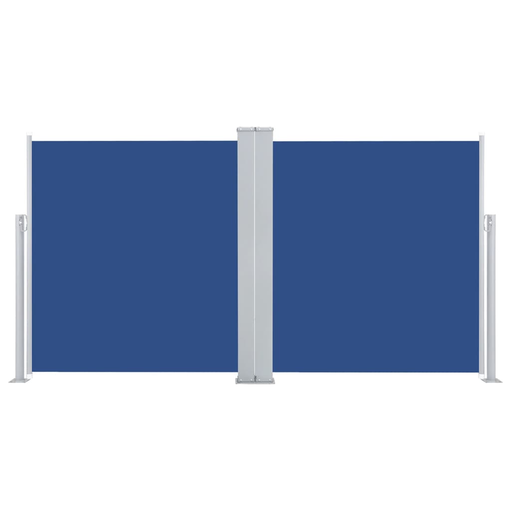 vidaXL Auvent latéral rétractable Bleu 160 x 600 cm