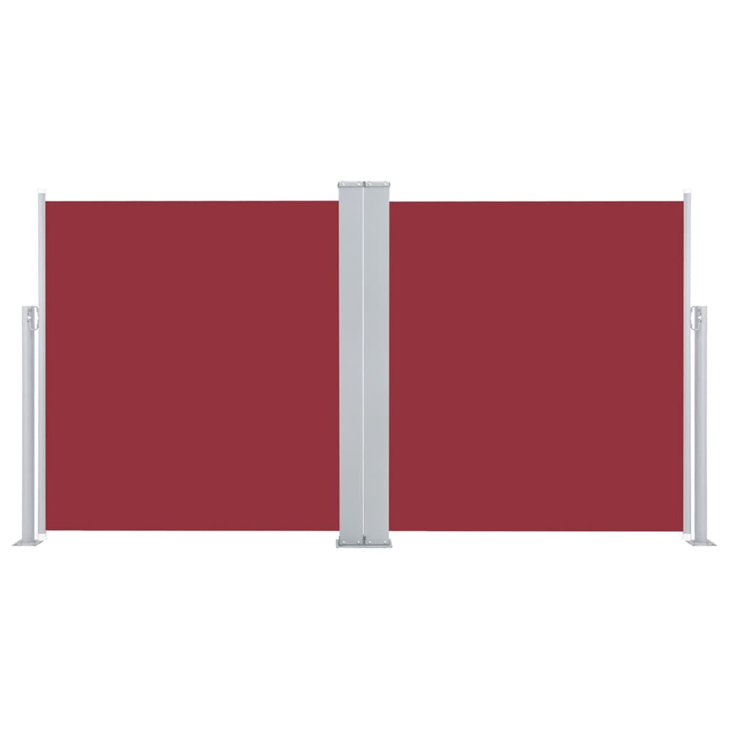 vidaXL Auvent latéral rétractable Rouge 160 x 600 cm