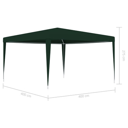 vidaXL Tente de réception professionnelle 4x4 m Vert 90 g/m²