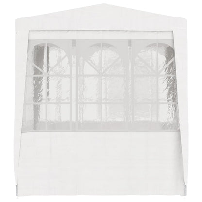 vidaXL Tente de réception avec parois latérales 2x2 m Blanc 90 g/m²