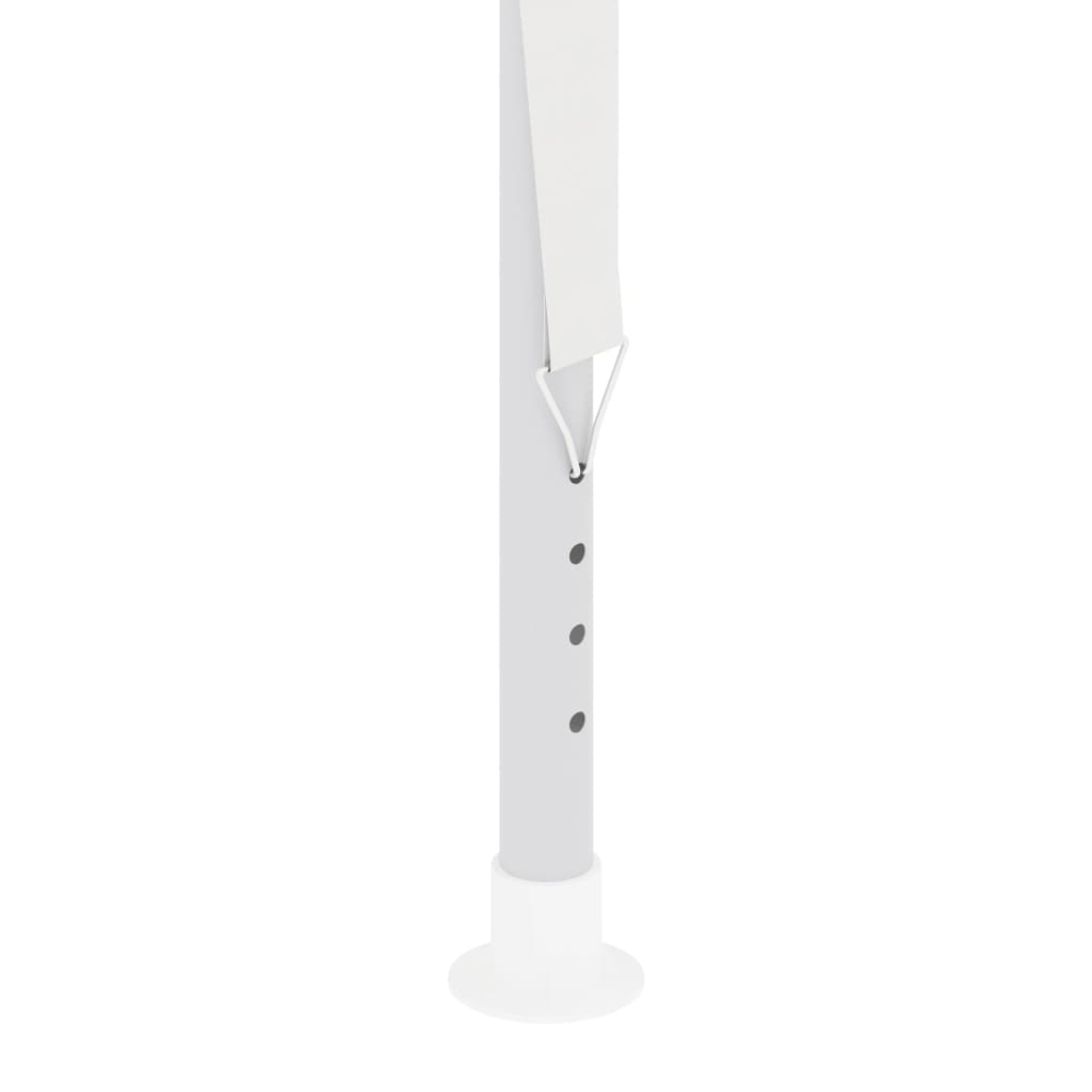 vidaXL Tente de réception avec parois latérales 2x2 m Blanc 90 g/m²