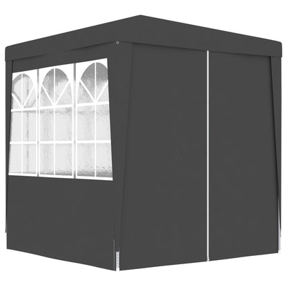 vidaXL Tente de réception avec parois 2,5x2,5 m Anthracite 90 g/m²