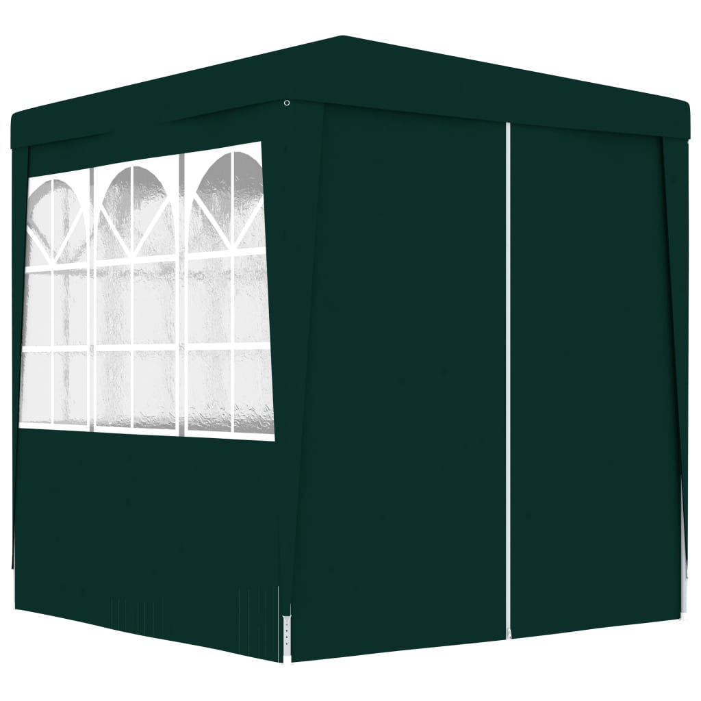 vidaXL Tente de réception avec parois latérales 2,5x2,5 m Vert 90 g/m²