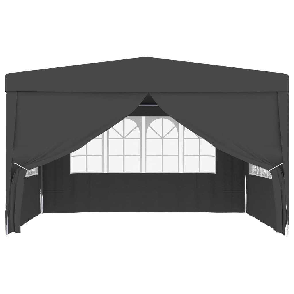 vidaXL Tente de réception et parois latérales 4x4 m Anthracite 90 g/m²