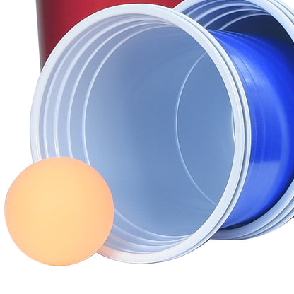 vidaXL Ensemble de table de bière-pong 0,5 L Plastique