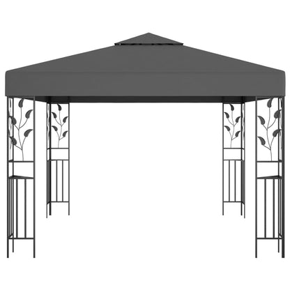 vidaXL Belvédère 3x3 m Anthracite