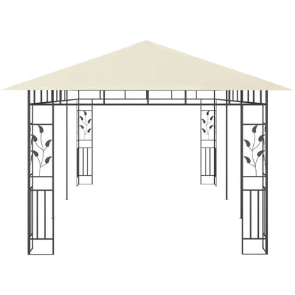 vidaXL Belvédère avec moustiquaire 6x3x2,73 m Crème