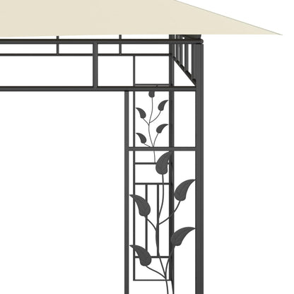 vidaXL Belvédère avec moustiquaire 6x3x2,73 m Crème