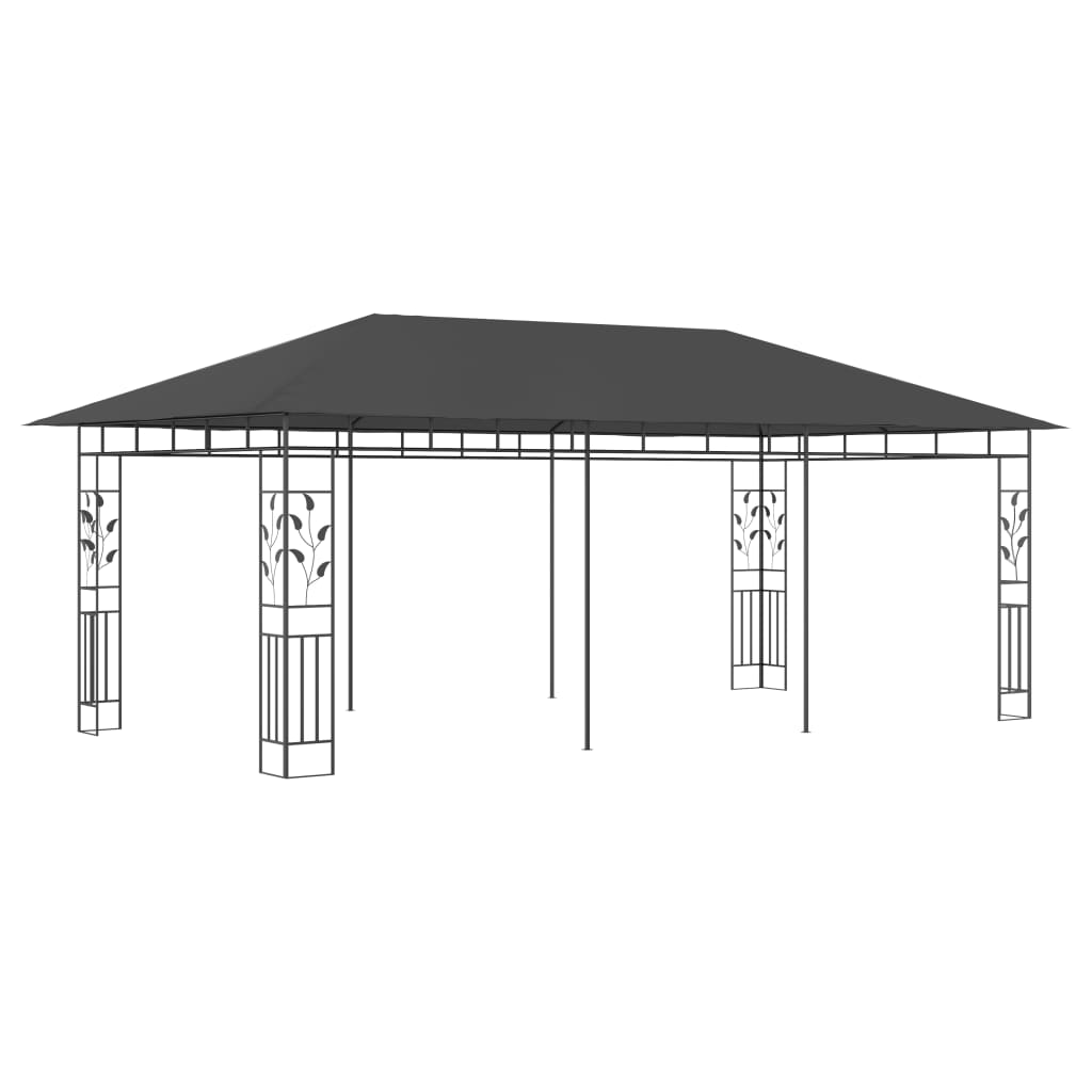 vidaXL Belvédère avec moustiquaire 6x3x2,73 m Anthracite