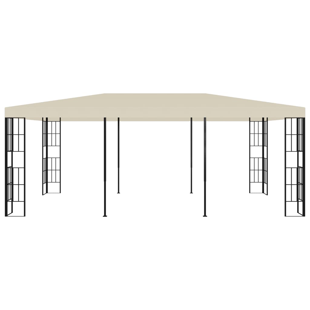 vidaXL Belvédère 3x6 m Crème