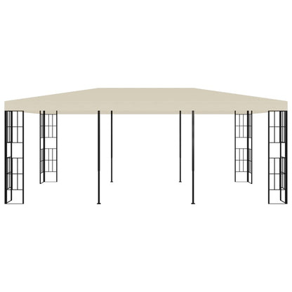 vidaXL Belvédère 3x6 m Crème