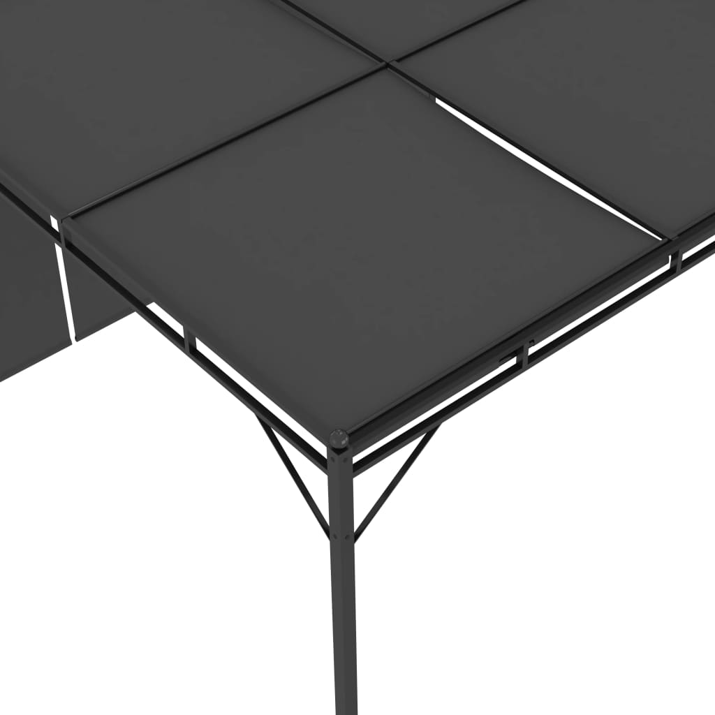 vidaXL Belvédère de jardin avec rideau latéral 3x3x2,25 m Anthracite