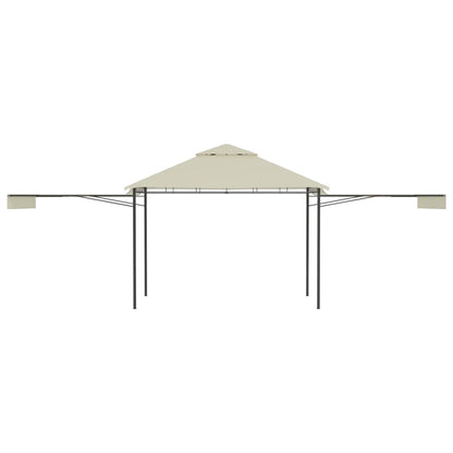 vidaXL Belvédère avec double toits étendus 3x3x2,75 m Crème 180 g/m²
