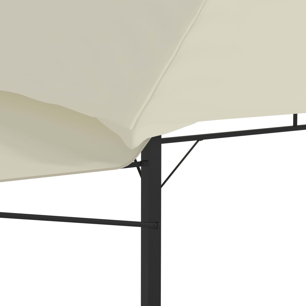 vidaXL Belvédère avec double toits étendus 3x3x2,75 m Crème 180 g/m²