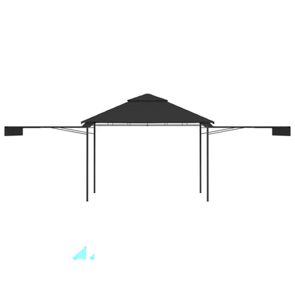 vidaXL Belvédère et double toits étentus 3x3x2,75 m Anthracite 180g/m²