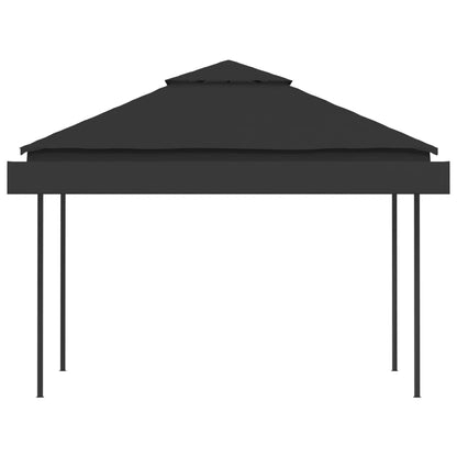vidaXL Belvédère et double toits étentus 3x3x2,75 m Anthracite 180g/m²