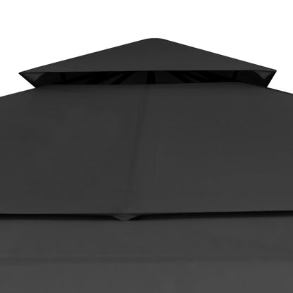 vidaXL Belvédère et double toits étentus 3x3x2,75 m Anthracite 180g/m²