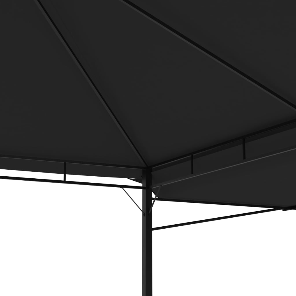vidaXL Belvédère et double toits étentus 3x3x2,75 m Anthracite 180g/m²