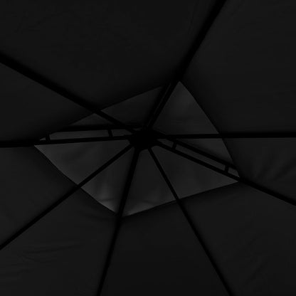 vidaXL Belvédère et double toits étentus 3x3x2,75 m Anthracite 180g/m²