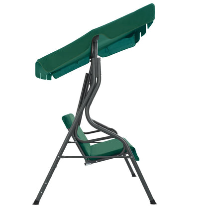 vidaXL Balancelle de jardin Vert 170 x 110 x 153 cm Tissu