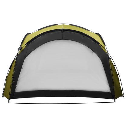 vidaXL Tente de réception avec LED et 4 parois 3,6x3,6x2,3 m Vert