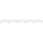 vidaXL Ensemble de clôture de jardin arquée 77,3x26 cm vert