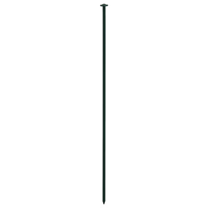 vidaXL Ensemble de clôture de jardin arquée 77,3x26 cm vert