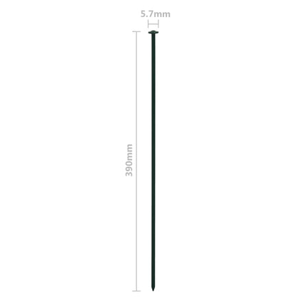 vidaXL Ensemble de clôture de jardin arquée 77,3x26 cm vert