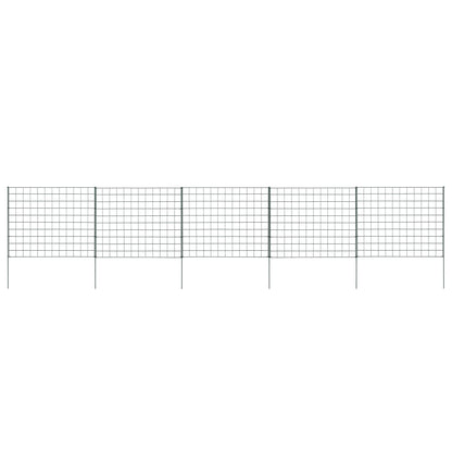 vidaXL Ensemble de clôture de jardin 77,5x64 cm vert
