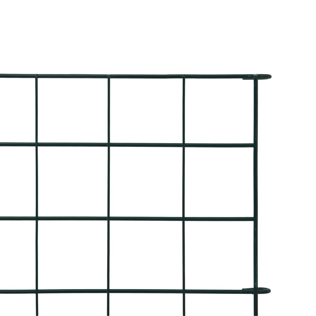 vidaXL Ensemble de clôture de jardin 77,5x64 cm vert