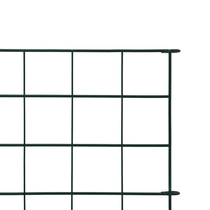 vidaXL Ensemble de clôture de jardin 77,5x64 cm vert