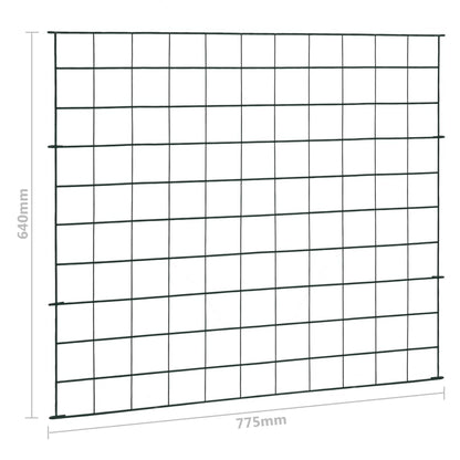 vidaXL Ensemble de clôture de jardin 77,5x64 cm vert