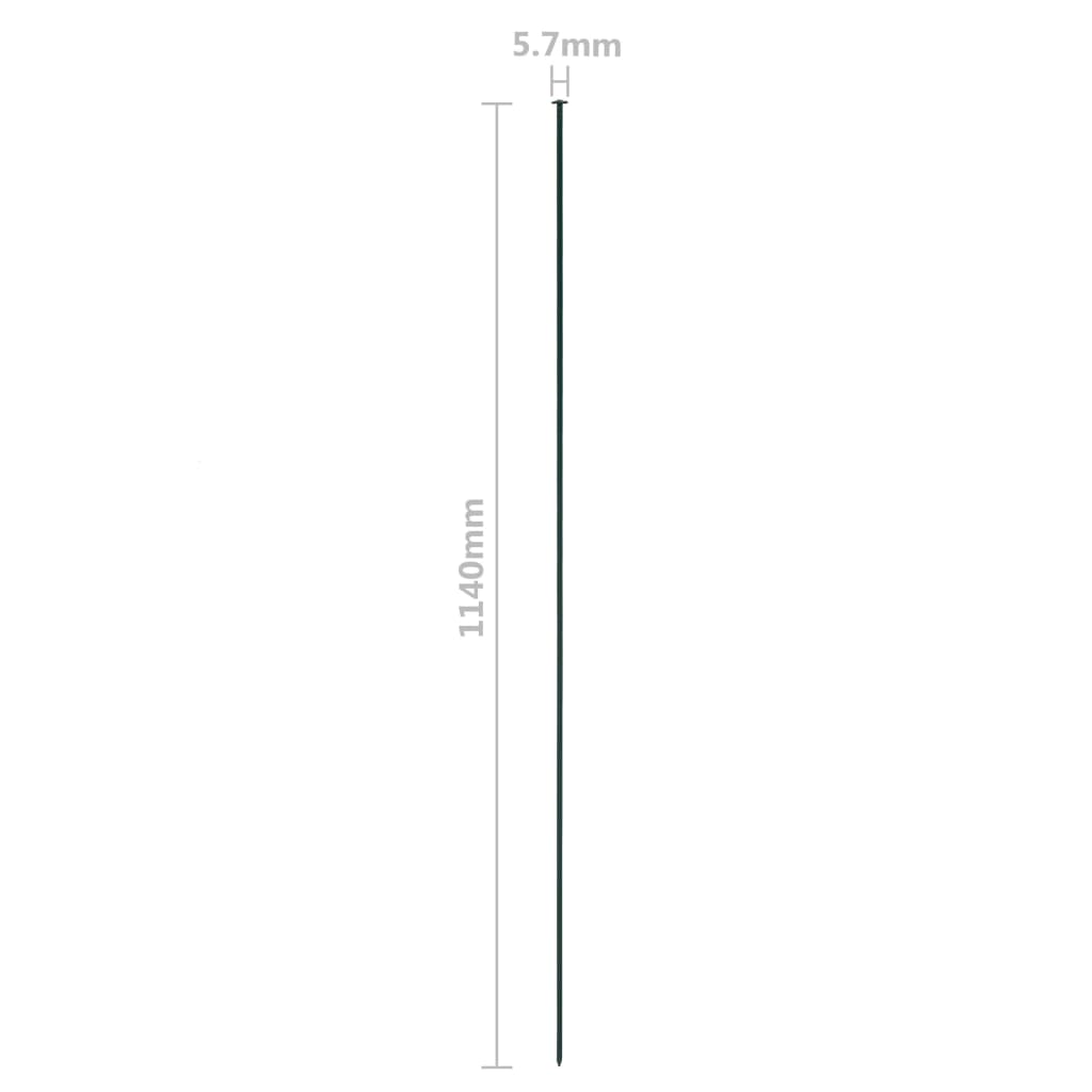 vidaXL Ensemble de clôture de jardin 115x79 cm vert