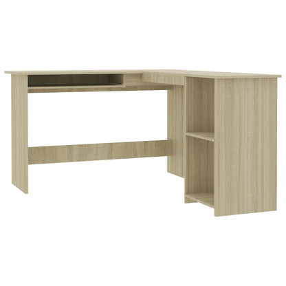 vidaXL Bureau d'angle forme de L Chêne sonoma 120x140x75 cm Aggloméré